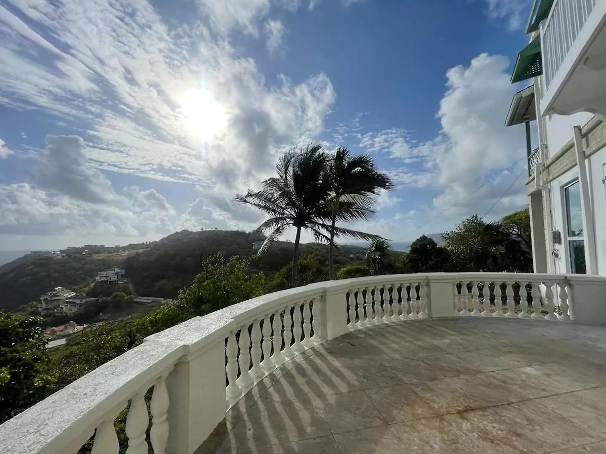 别墅 Cap Pavilion, St Lucia 6 Bed Luxury Villa, Private Pool, Gardens And 360' Sea Views 格罗斯岛